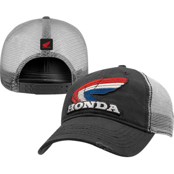 HONDA VINTAGE WING HAT - CHARCOAL